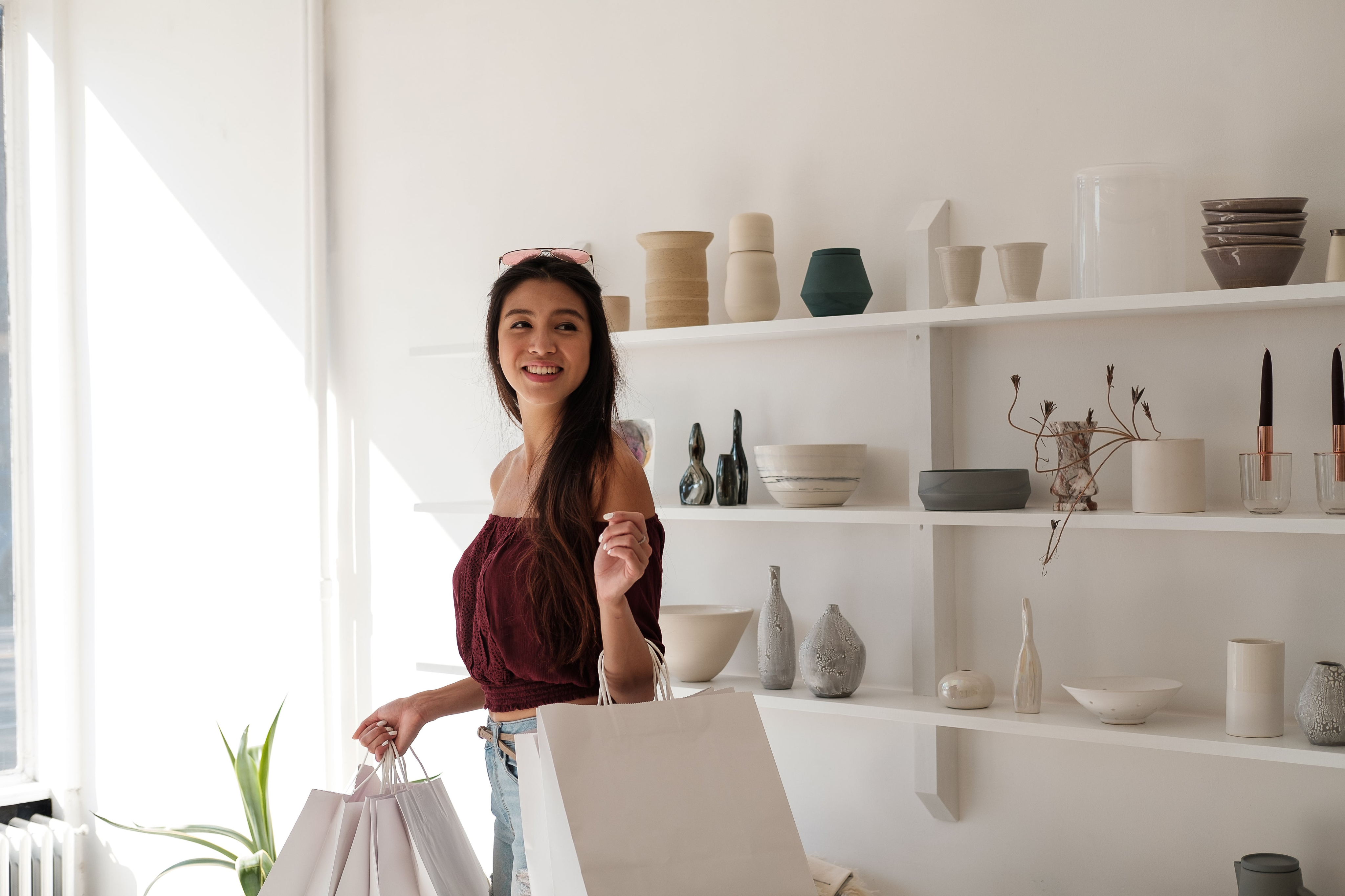 Happy merchant