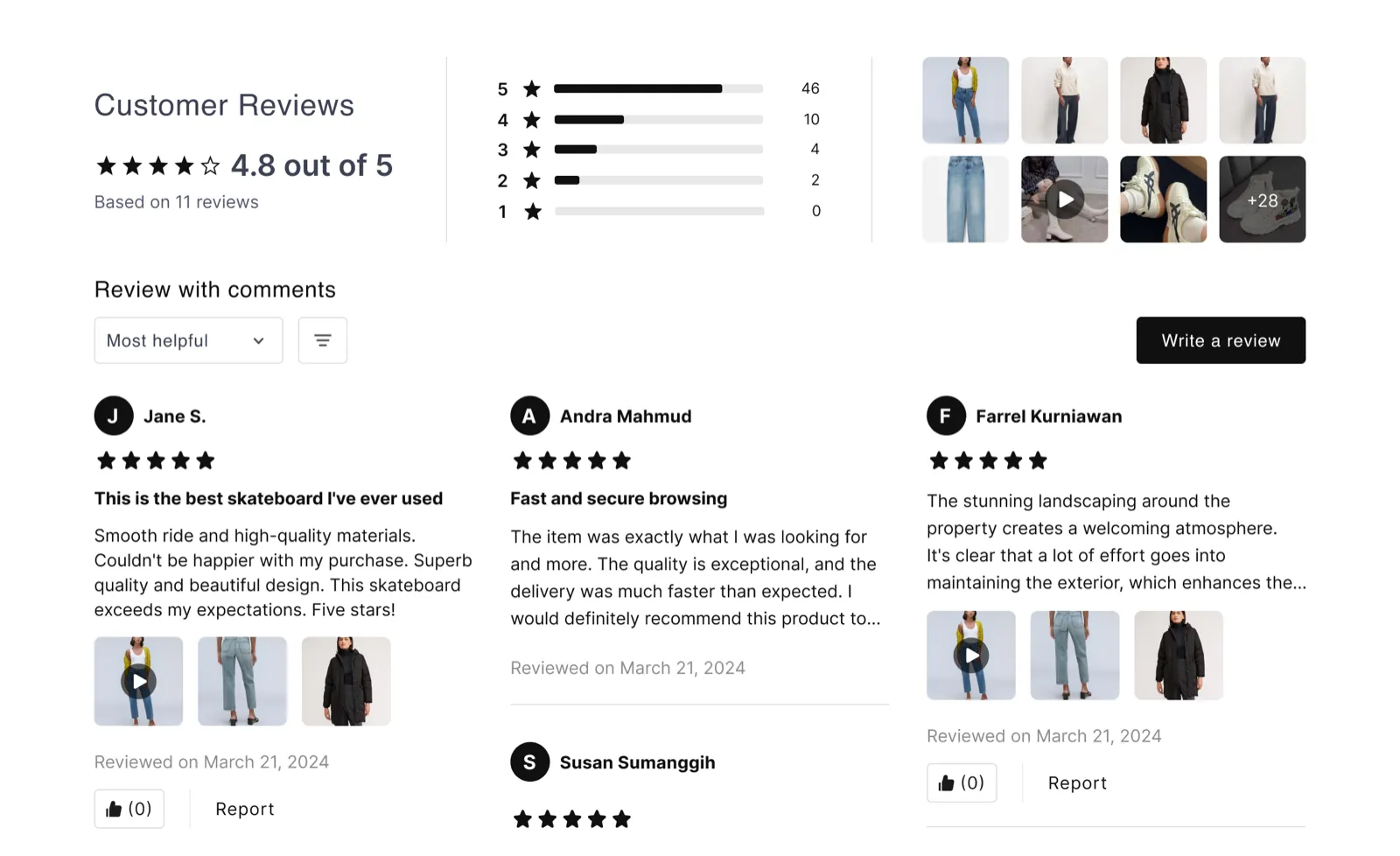 TrustShop widget showcase 3
