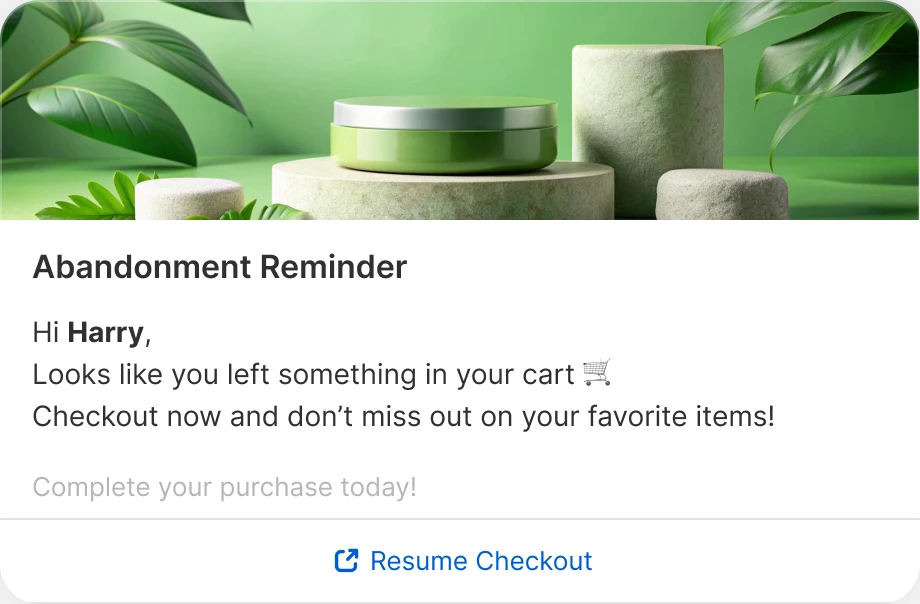 Abandonment Reminder