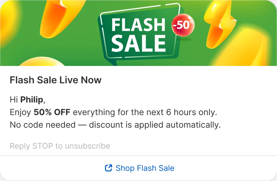 Flash Sale Live Now
